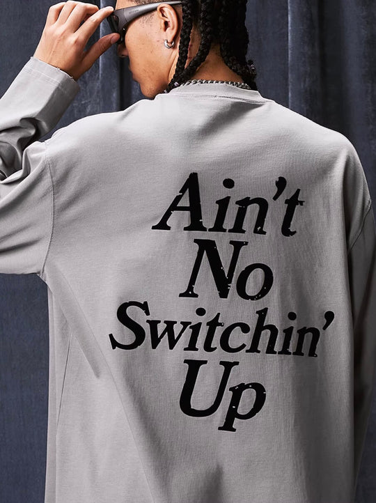 1807 STILLGOING Vintage Flocked Print Long Sleeve Tee | Face 3 Face