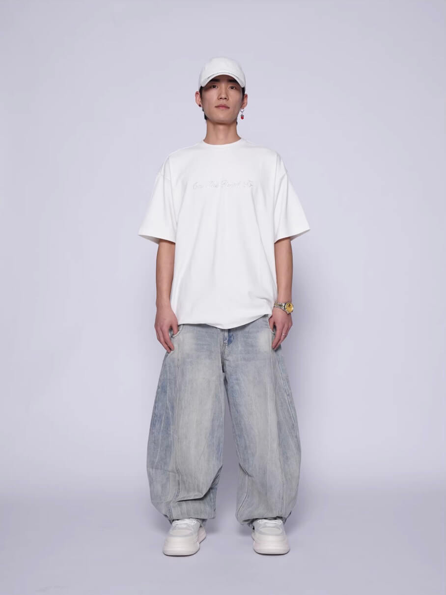 1807 On The Road To Rhinestone Embellished Tee | Face 3 Face