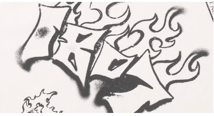 1807 Racing Graffiti Vintage Printed Long Sleeve Tee | Face 3 Face