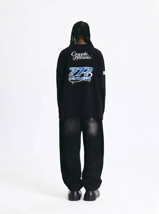 1807 × CH Dragon Head Vintage Printed Long Sleeve Tee | Face 3 Face