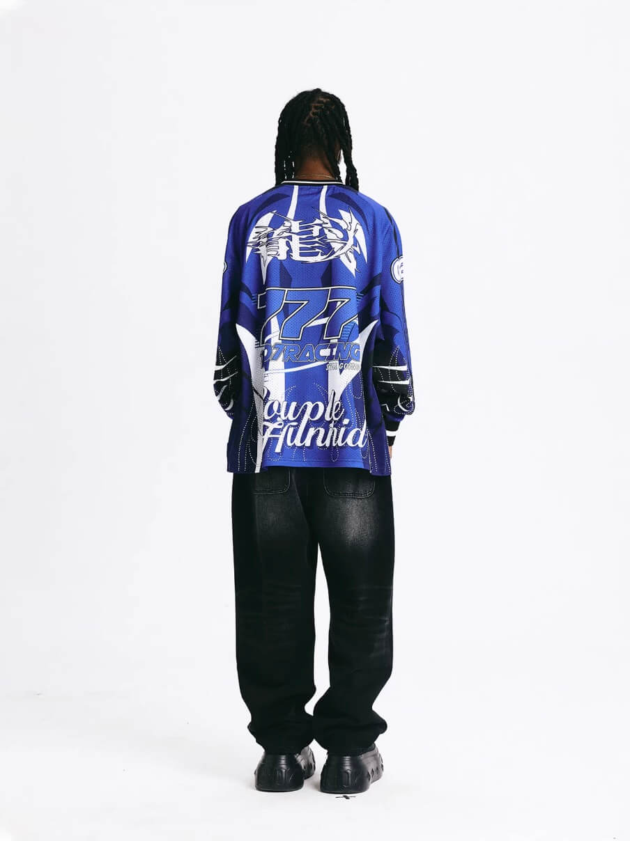 1807 × CH Dragon Head Rhinestone Hockey Jersey | Face 3 Face