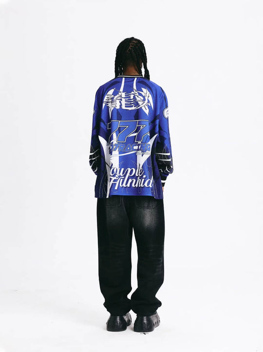 1807 × CH Dragon Head Rhinestone Hockey Jersey | Face 3 Face