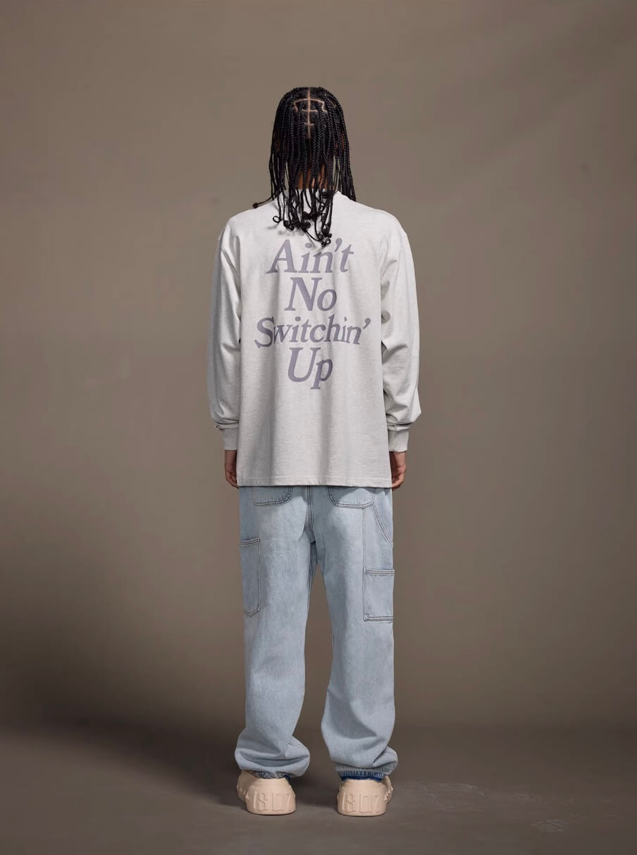 1807 STILLGOING Crackle Print Long Sleeve Tee | Face 3 Face