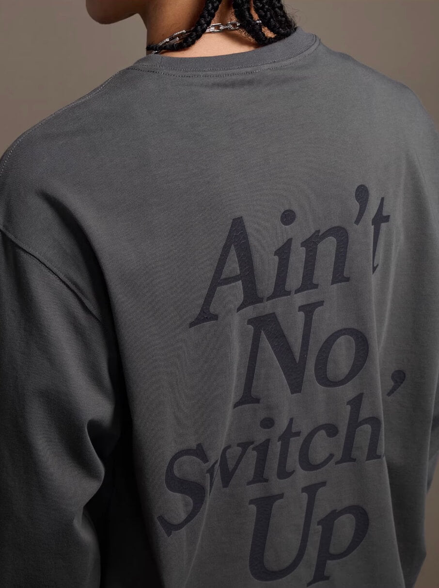 1807 STILLGOING Crackle Print Long Sleeve Tee | Face 3 Face