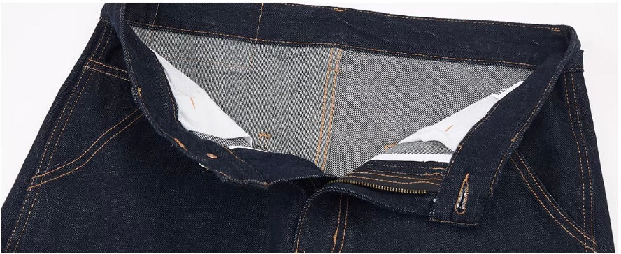 F3F Select Stitch Lines Dark Blue Double Knee Jeans | Face 3 Face