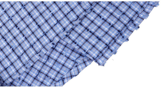 1807 Small Logo Plaid Perforated Long Sleeve Shirt | Face 3 Face