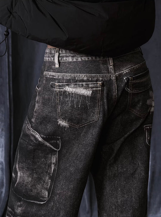 1807 Multi Pocket Digital Print Pants | Face 3 Face