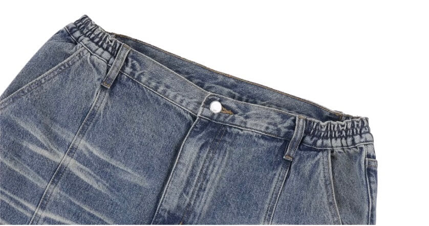 1807 Heavy Washed Whisker Center Stitch Jeans | Face 3 Face