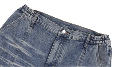 1807 Heavy Washed Whisker Center Stitch Jeans | Face 3 Face