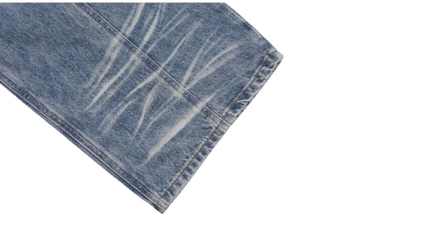 1807 Heavy Washed Whisker Center Stitch Jeans | Face 3 Face