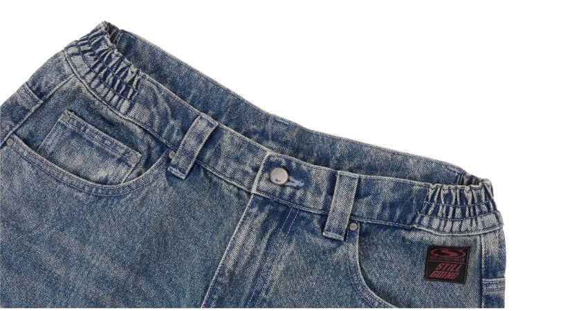 1807 Racing Structured Washed Baggy Jeans | Face 3 Face