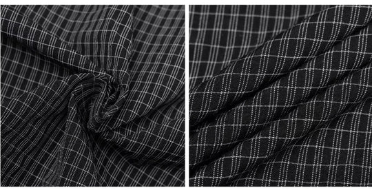 1807 Textured Plaid Wide Track Pants | Face 3 Face