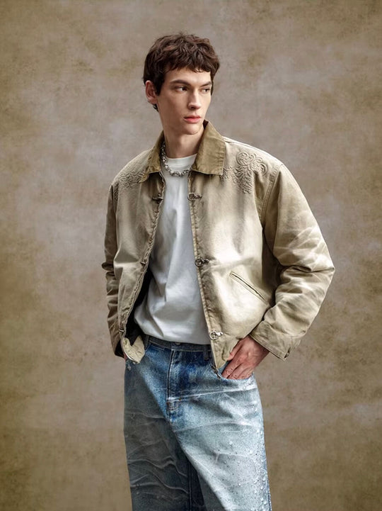 YADcrew Washed Detroit Work Jacket | Face 3 Face