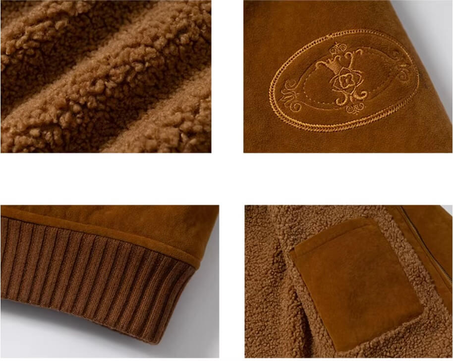 YADcrew Fur Collar Fleece Lined Bomber Jacket | Face 3 Face