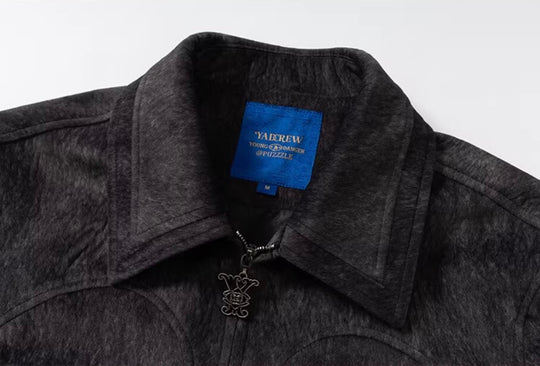 YADcrew Faux Horsehair Racing Jacket | Face 3 Face