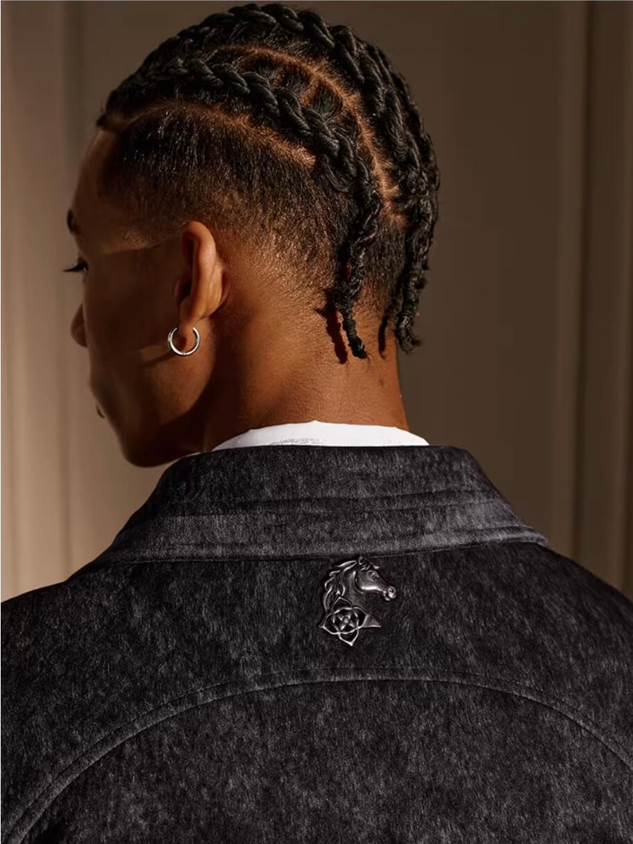 YADcrew Faux Horsehair Racing Jacket | Face 3 Face