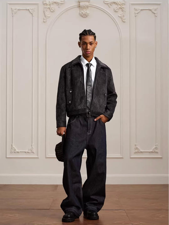 YADcrew Faux Horsehair Racing Jacket | Face 3 Face