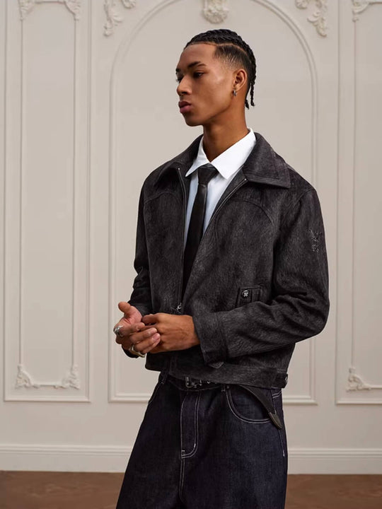 YADcrew Faux Horsehair Racing Jacket | Face 3 Face