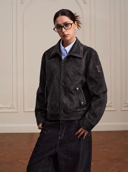 YADcrew Faux Horsehair Racing Jacket | Face 3 Face