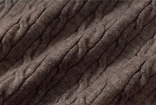 YADcrew Cable Knit Crew Neck Cardigan | Face 3 Face