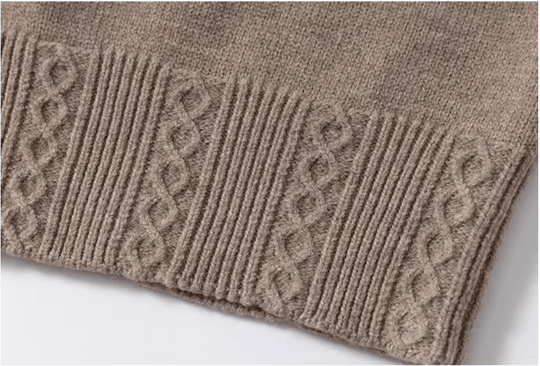 YADcrew Cable Rib V Neck Embroidered Knit Cardigan | Face 3 Face