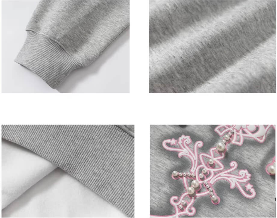 YADcrew Pearl Embellished Candlestick Hoodie | Face 3 Face