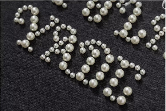 YADcrew x BIPOLAR Logo Pearl Embroidered Hoodie | Face 3 Face