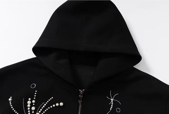 YADcrew Fireworks Pearl Zip Up Hoodie | Face 3 Face