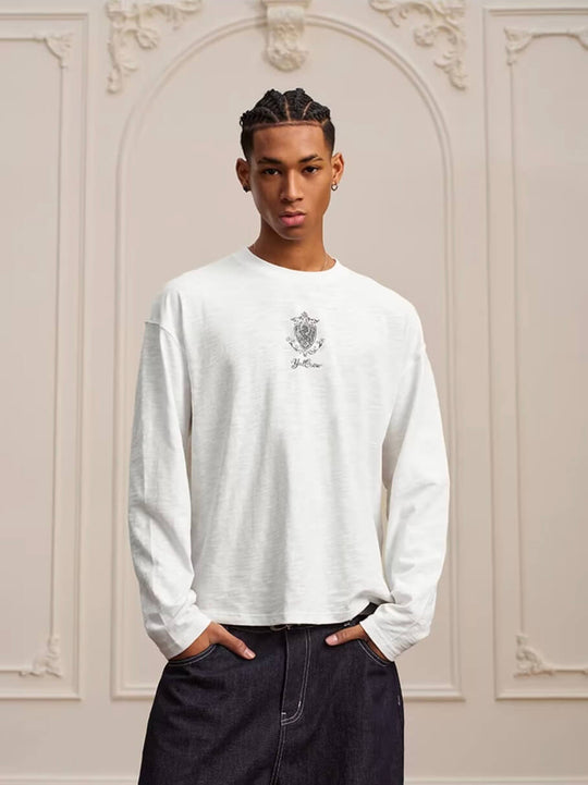 YADcrew Horse Vintage Print Long Sleeve Tee | Face 3 Face