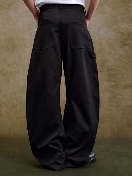 YADcrew Turquoise Studded Tucked Machete Black Pants | Face 3 Face