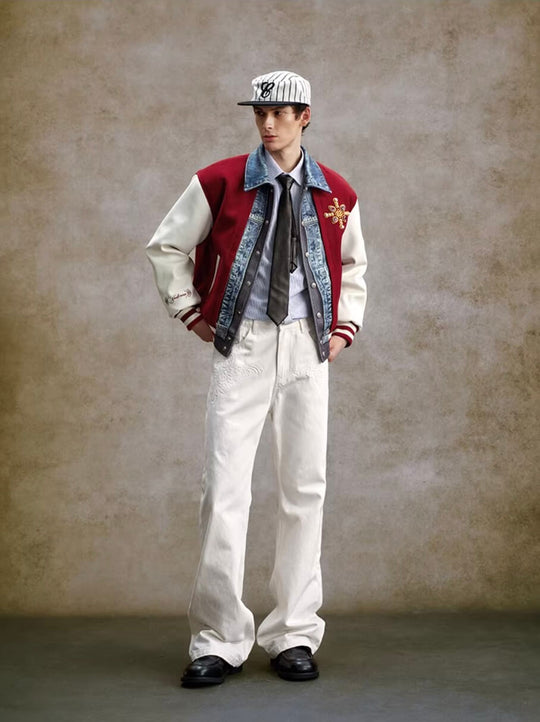 YADcrew 3D Embossed White Distressed Jeans | Face 3 Face