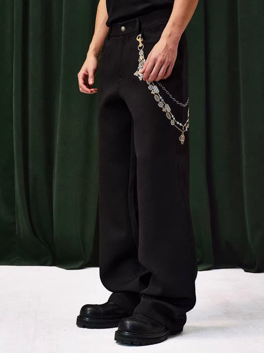 YADcrew Chain Embroidered Western Pants | Face 3 Face