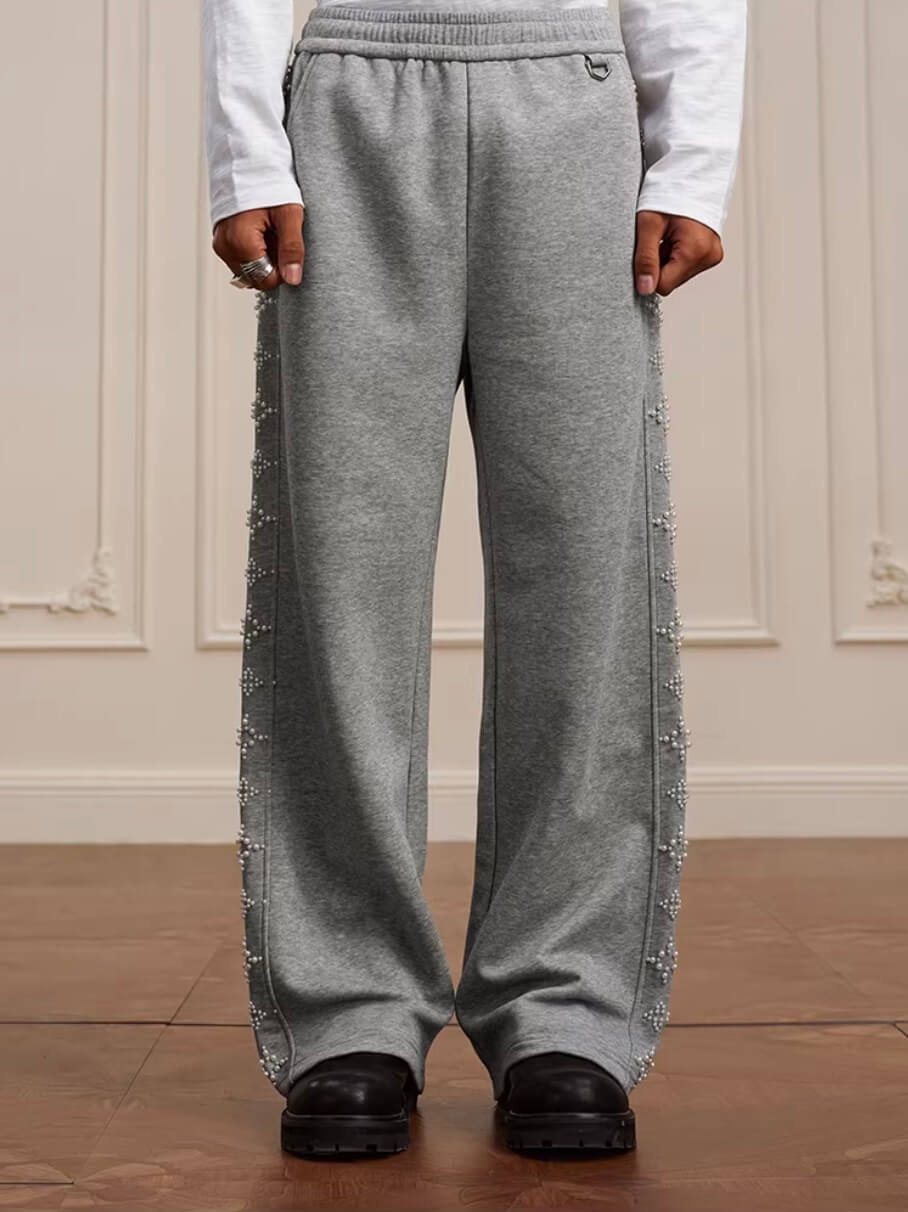 YADcrew Cross Track Pearl Sweatpants | Face 3 Face