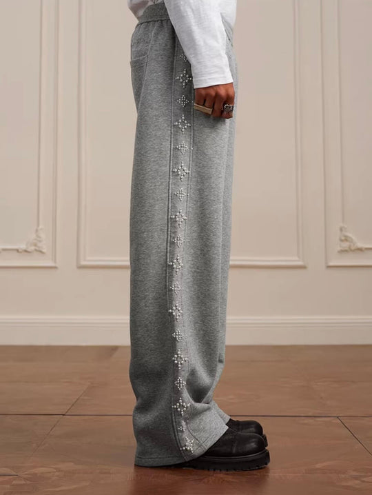 YADcrew Cross Track Pearl Sweatpants | Face 3 Face