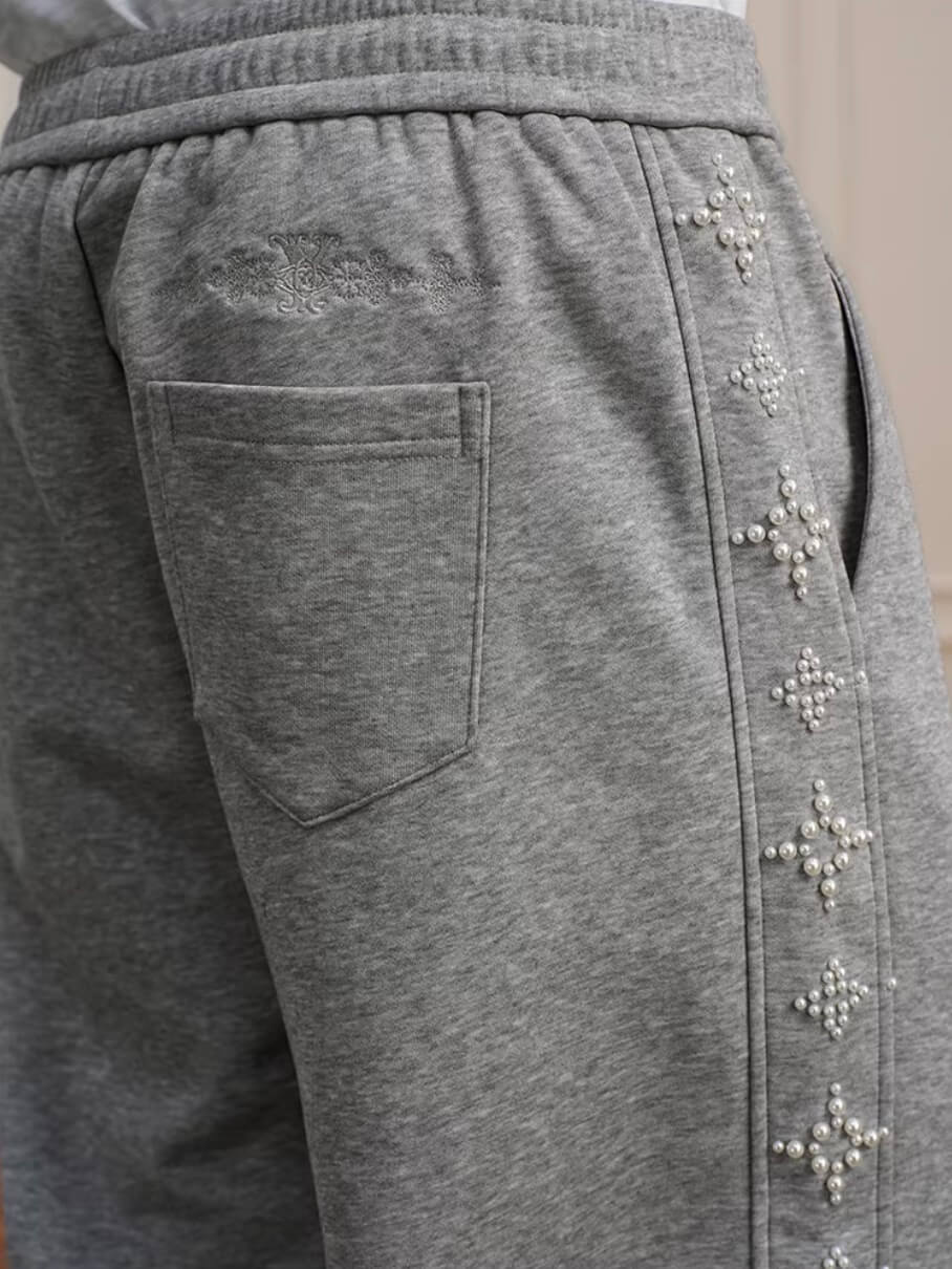 YADcrew Cross Track Pearl Sweatpants | Face 3 Face