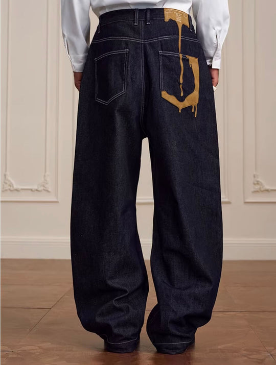 YADcrew Glitter Suede Leather Melting Pocket Jeans | Face 3 Face