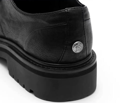 YADcrew Washed Horsehide Leather Platform Dress Shoes | Face 3 Face