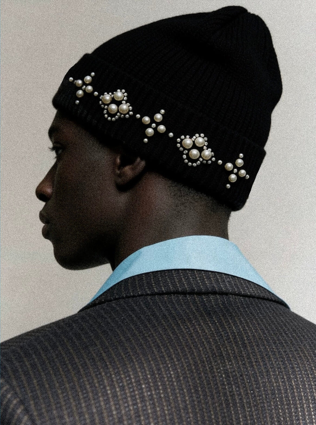 YADcrew Pearl Embellished Knit Beanie | Face 3 Face