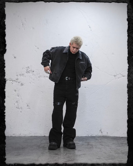 UNDERWATER Dying Art Gradient Washed Aged Detroit Jacket | Face 3 Face