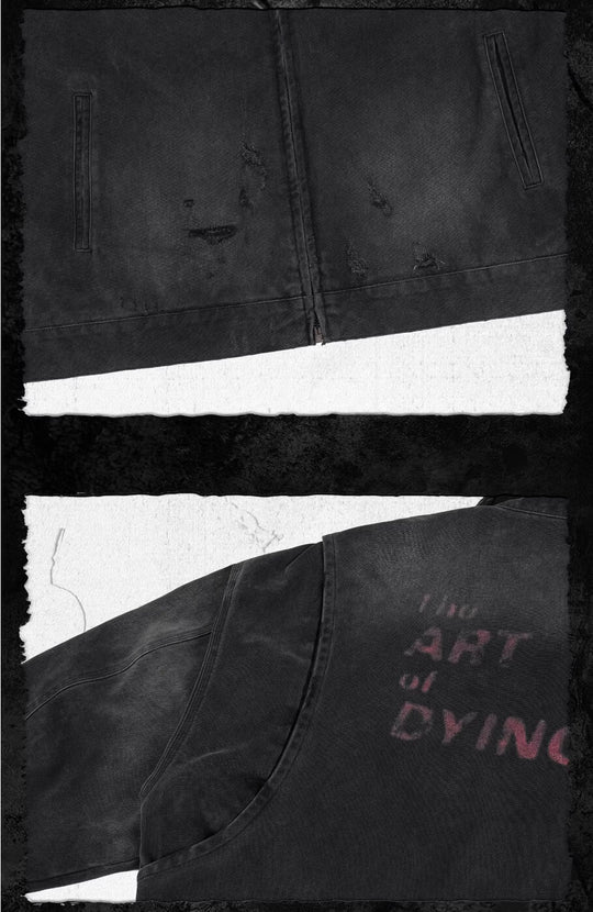 UNDERWATER Dying Art Gradient Washed Aged Detroit Jacket | Face 3 Face
