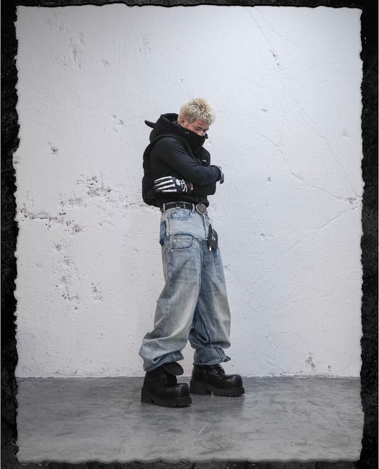 UNDERWATER Demon Horn Removable Hood Down Vest | Face 3 Face