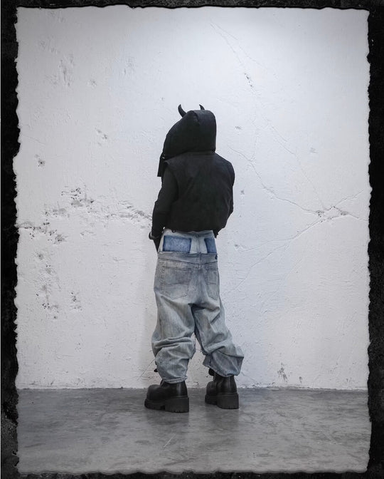 UNDERWATER Demon Horn Removable Hood Down Vest | Face 3 Face