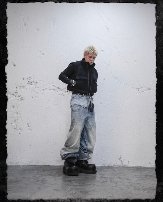 UNDERWATER Demon Horn Removable Hood Down Vest | Face 3 Face