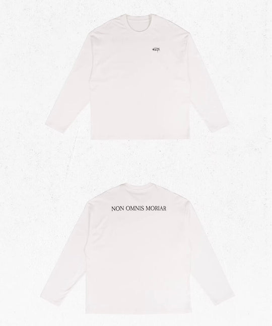 UNDERWATER White Thorn Ring Logo Print Long Sleeve Tee | Face 3 Face