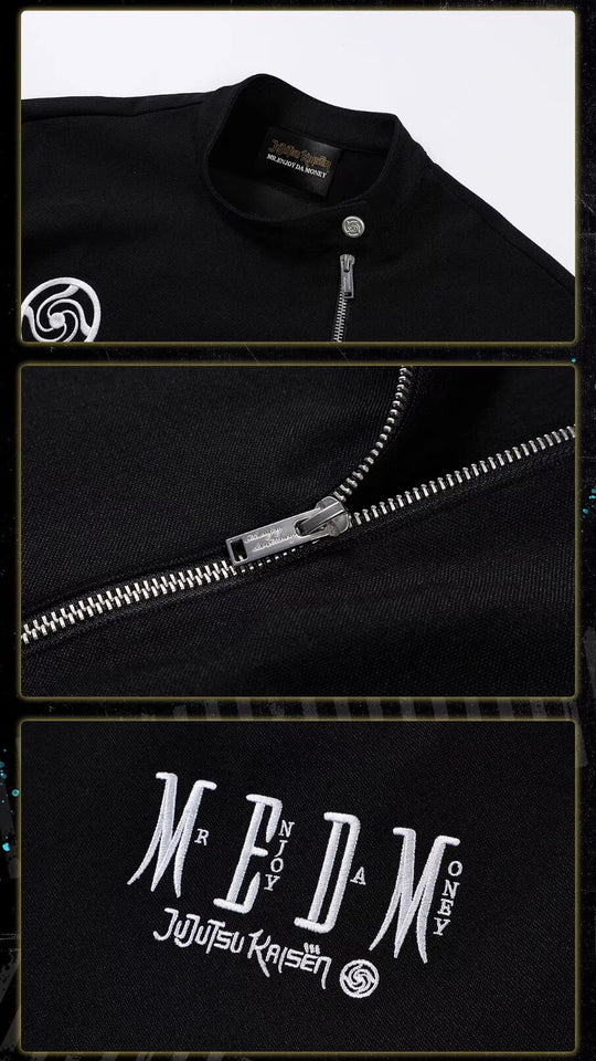MEDM × Jujutsu Kaisen Diagonal Zipper School Uniform Jacket | Face 3 Face