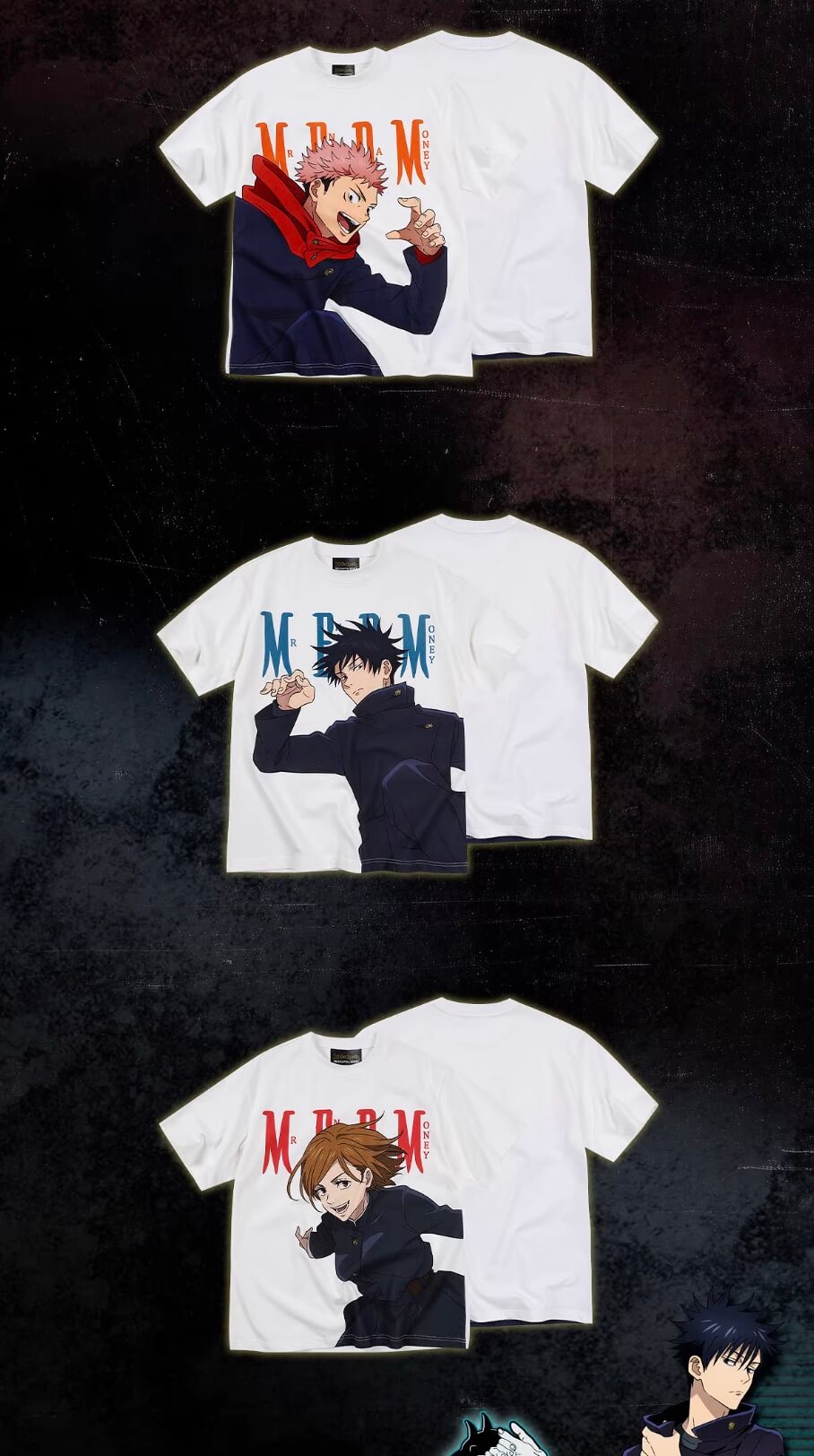 MEDM × Jujutsu Kaisen Shibuya Incident Arc Character Print Tee | Face 3 Face