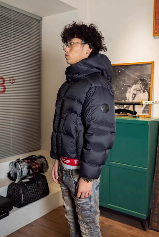 TGFCLUB Oversized Short Hooded Down Jacket | Face 3 Face
