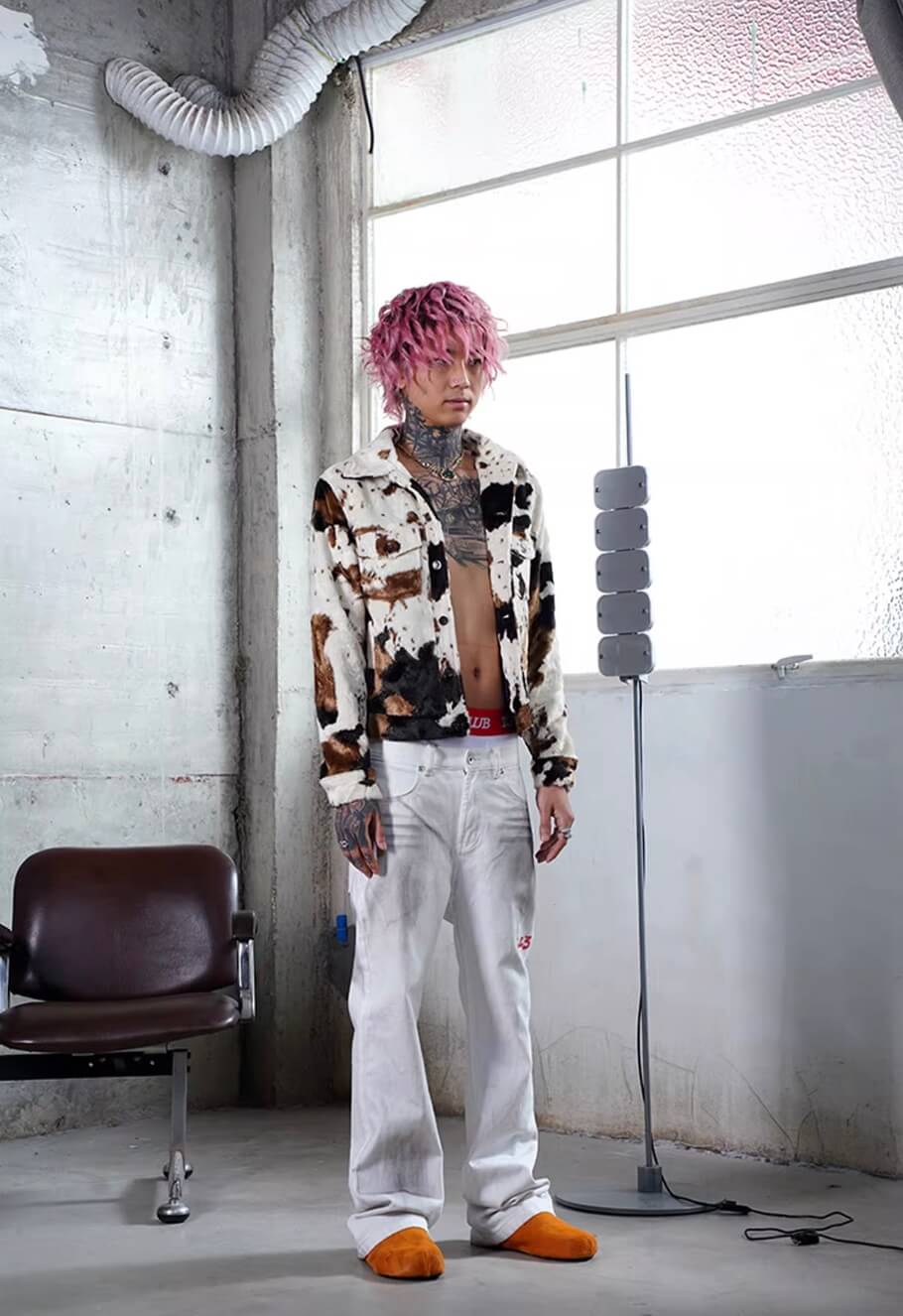 TGFCLUB Kill Graffiti Distressed White Flared Jeans | Face 3 Face