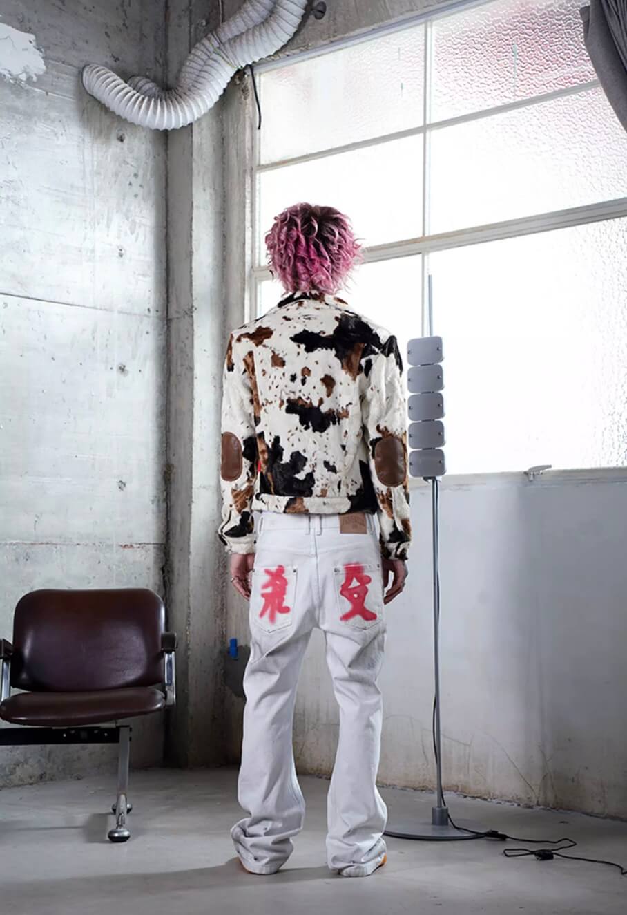 TGFCLUB Kill Graffiti Distressed White Flared Jeans | Face 3 Face