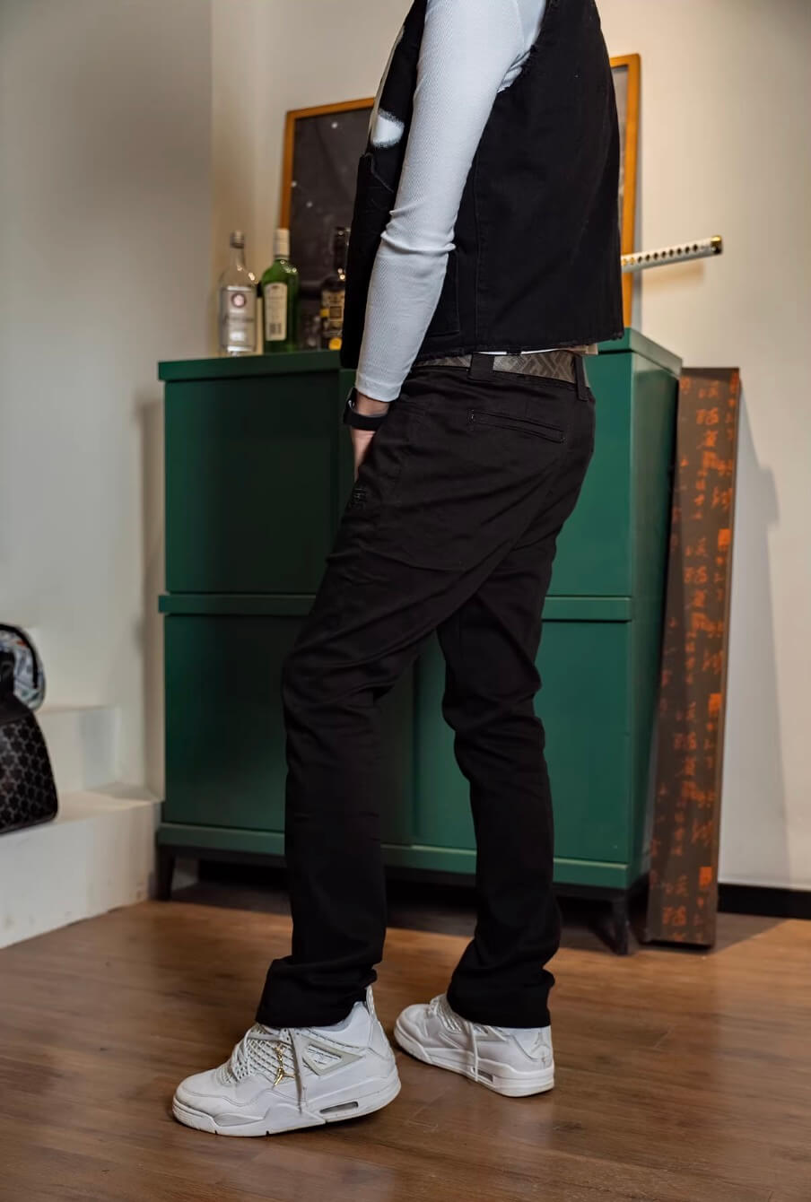 TGFCLUB Basic Slim Fit Flared Pants | Face 3 Face